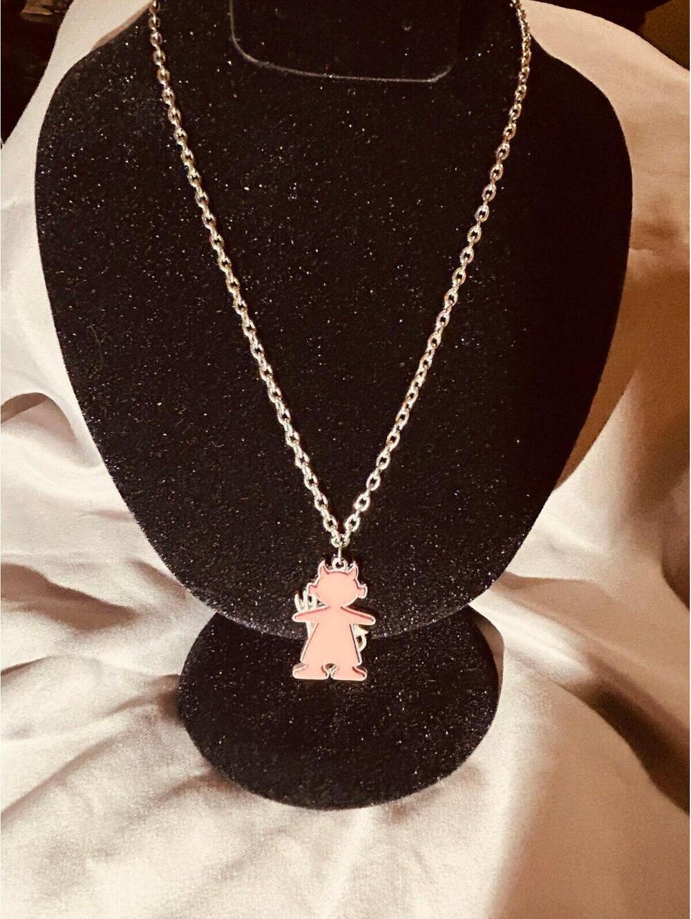 Y2K Millennial Devil Girl Necklace